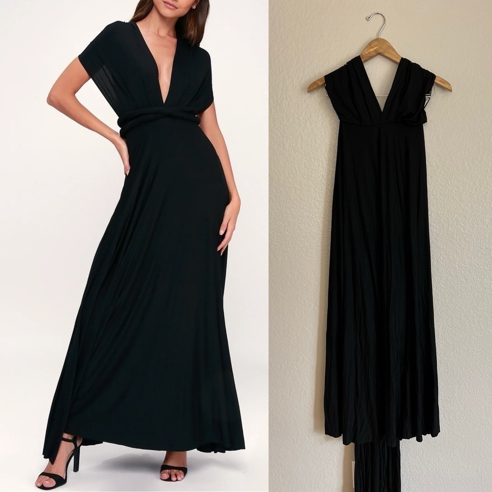 Tricks of the Trade Black Maxi Dress Small NWOT